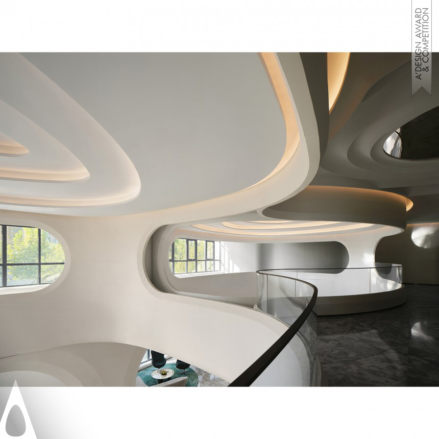 Silver Interior Space and Exhibition Design Award Winner 2024 Villa in Clouds Sales Center 