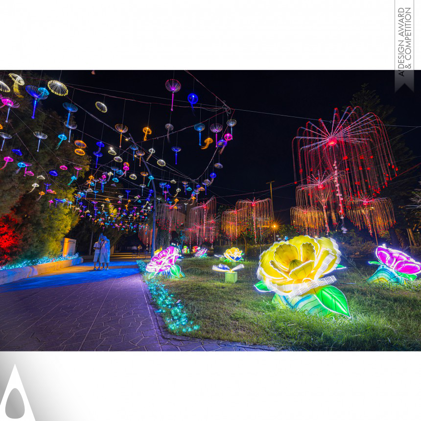 Luminous Island - Bronze Lighting Projects and Light Art Design Award Winner