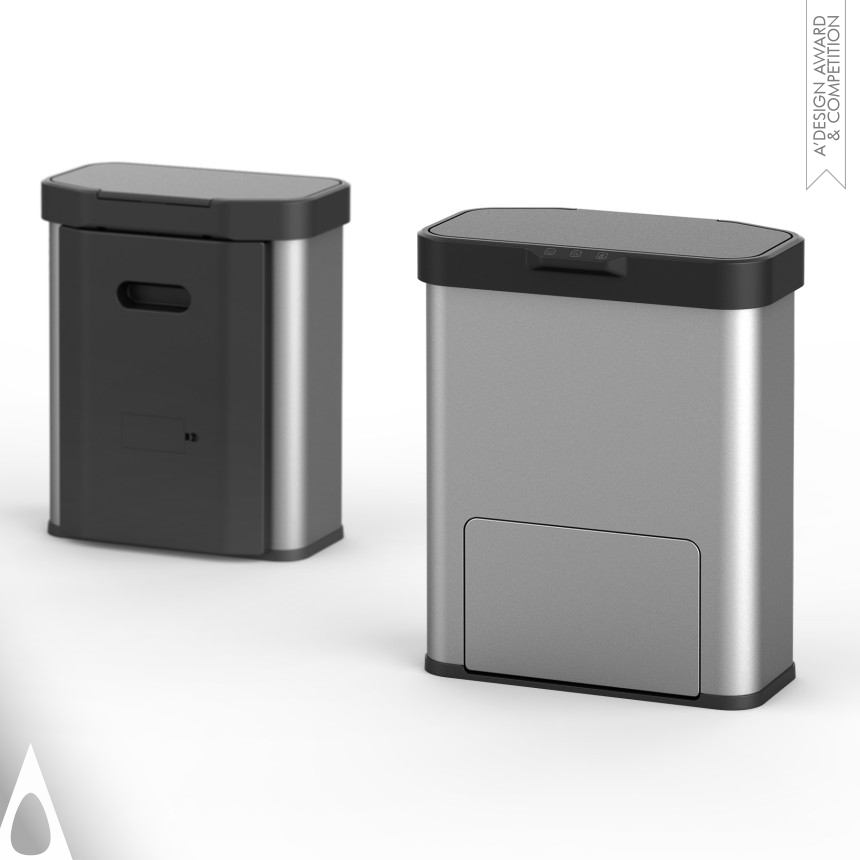 Iron Home Appliances Design Award Winner 2024 Versabin Smart Trash Can 