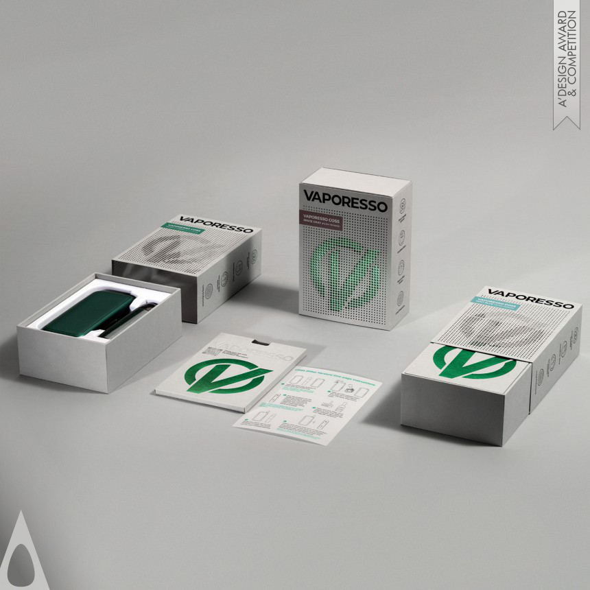Bronze Packaging Design Award Winner 2024 Vaporesso Coss Vaping Device Packaging 