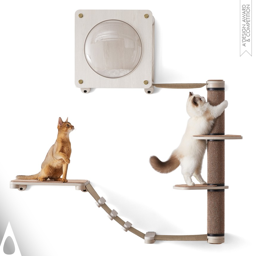 Silver Pet Care, Toys, Supplies and Products for Animals Design Award Winner 2024 Clickat Diy Cat Furniture 