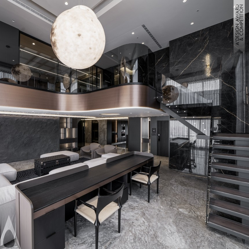 Moonlight at Night designed by Le Szu Pai - Zoom Interior Design Studio