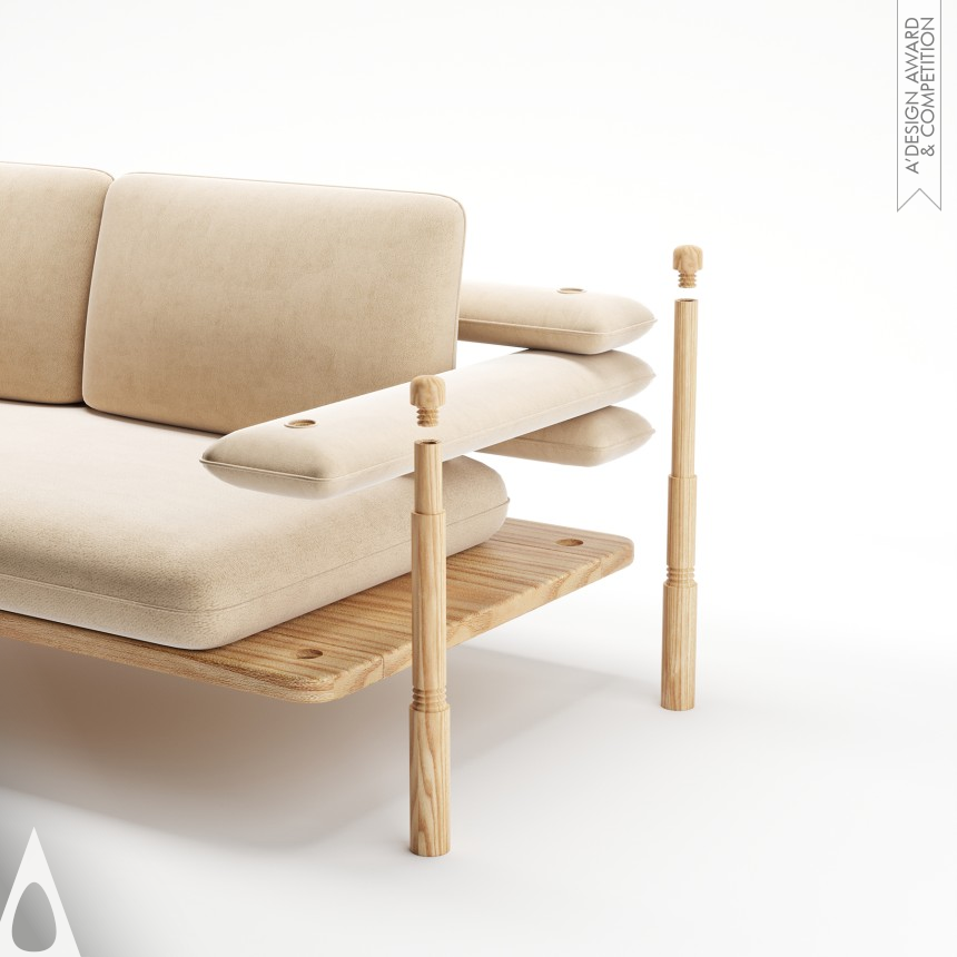 A' Design Award and Competition - Yuqi Wang Hanoi Detachable Sofa