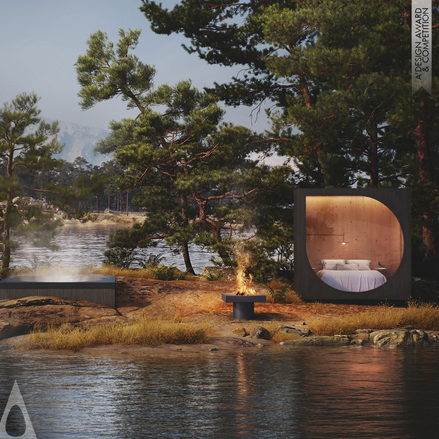 Bronze Architecture, Building and Structure Design Award Winner 2024 Drop Sauna and Drop Lodge Sauna and Small Cottage 