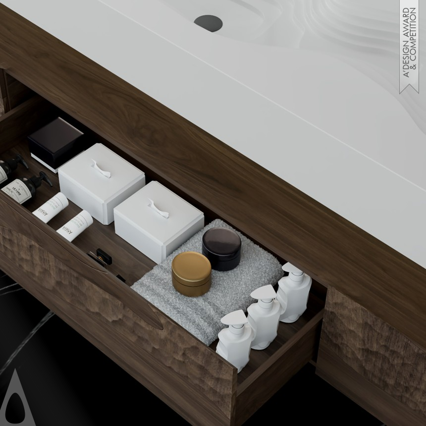 Wei Xu and Tiantian Xu's Mountain River Landscape Bathroom Vanity