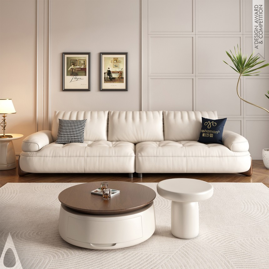 Bronze Furniture Design Award Winner 2024 Elegant Arc Sofa 