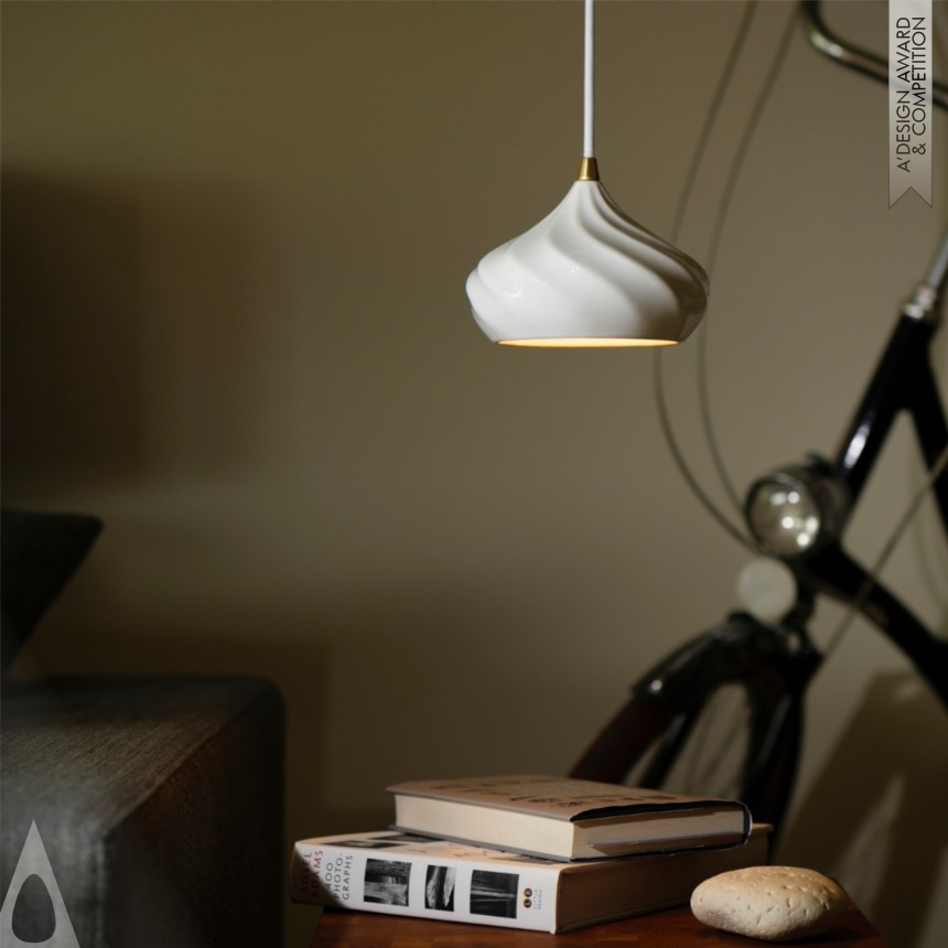 Swirl Lamp - Iron Lighting Products and Fixtures Design Award Winner