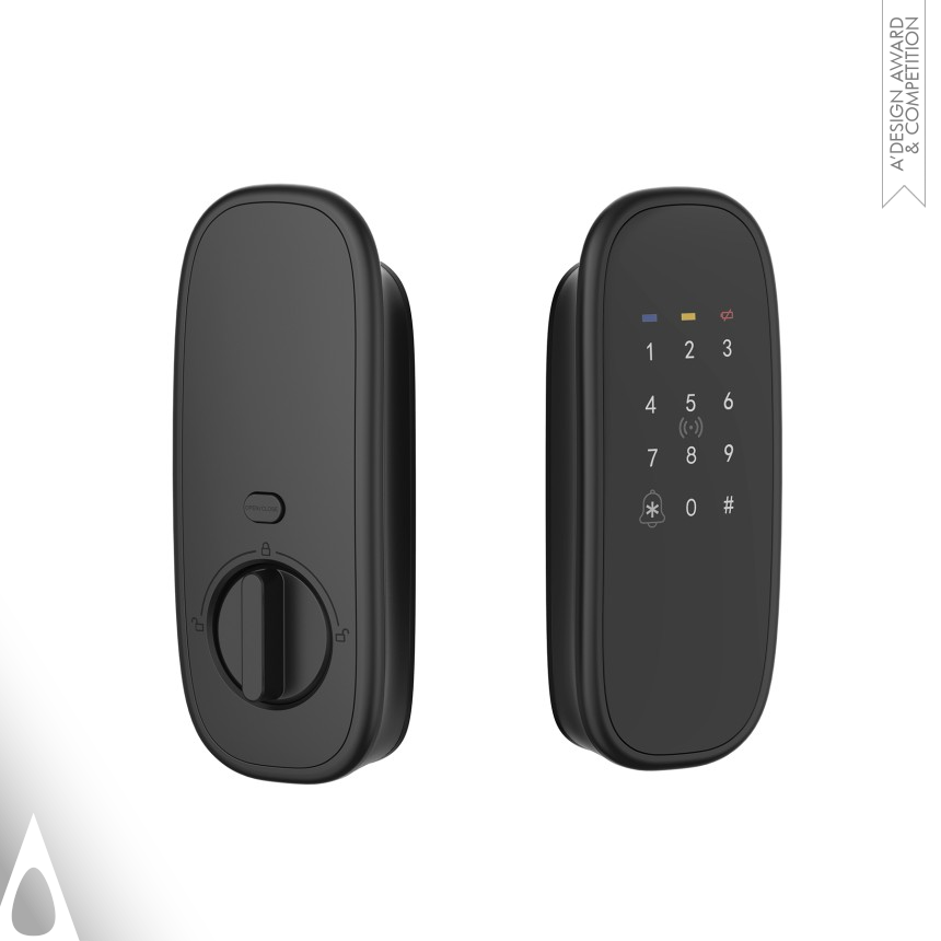 Iron Furniture Accessories, Hardware and Materials Design Award Winner 2024 Model Q Smart Door Lock 