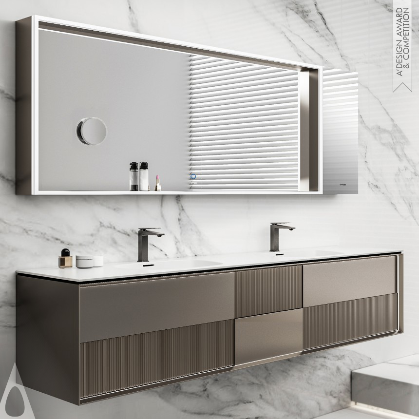 Iron Bathroom Furniture and Sanitary Ware Design Award Winner 2024 Geometry Bathroom Cabinets 