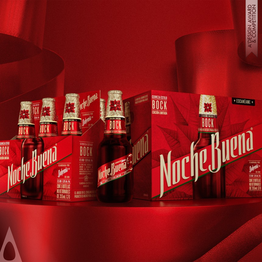 Jorge Mercado's Bohemia Noche Buena Beer Packaging