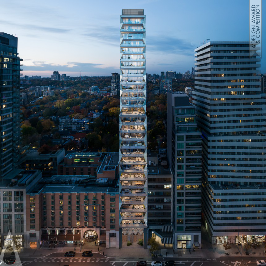 Golden Architecture, Building and Structure Design Award Winner 2024 210 Bloor Multi Residential House 