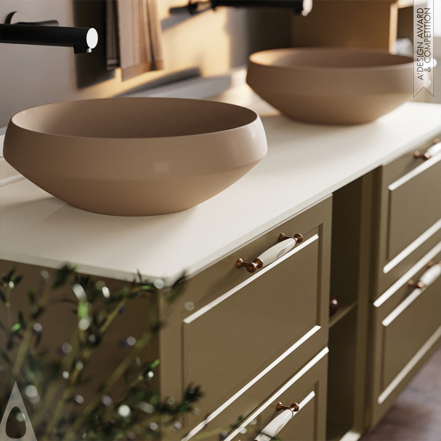 Bronze Bathroom Furniture and Sanitary Ware Design Award Winner 2024 Perra Bathroom Furniture Collection 