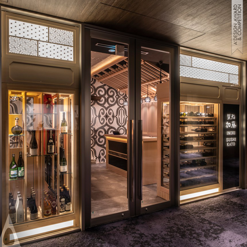 Bronze Interior Space and Exhibition Design Award Winner 2024 Kanizushi Kato Sushi Restaurant 