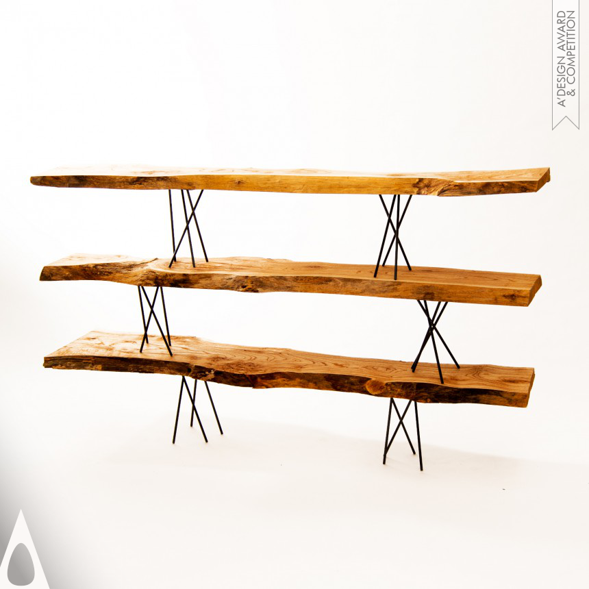 Iron Furniture Design Award Winner 2024 Rin Display Shelf 
