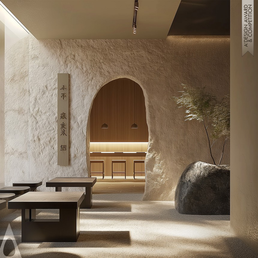 Silver Generative, Algorithmic, Parametric and AI-Assisted Design Award Winner 2024 AI Interior Concept Japanese Restaurant Design 