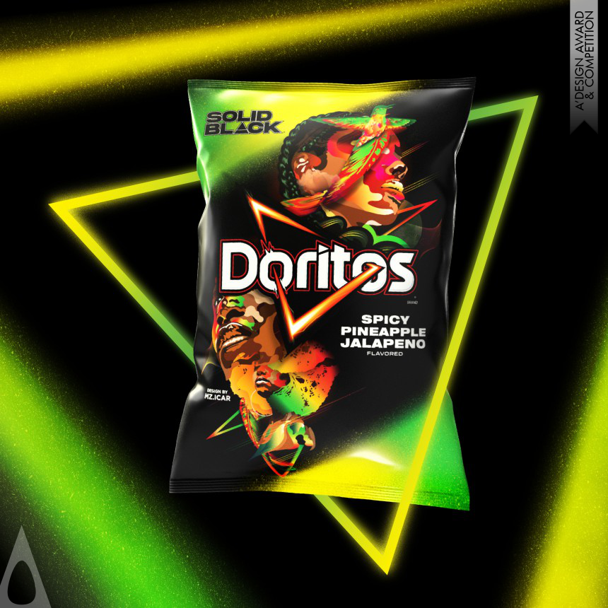 Doritos Solid Black 2023 Food Packaging 