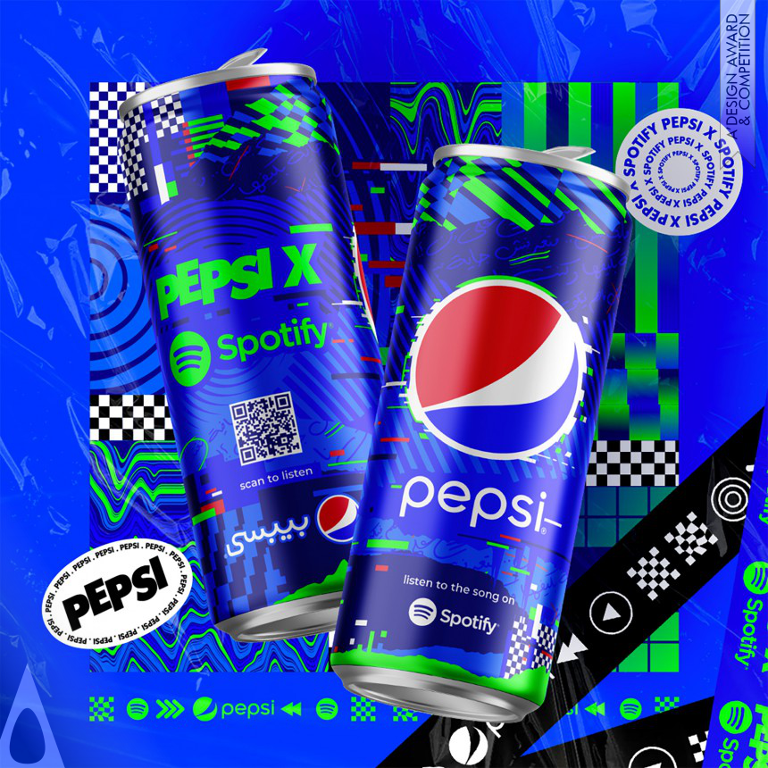 Pepsi X Spotify - Bronze Packaging Design Award Winner
