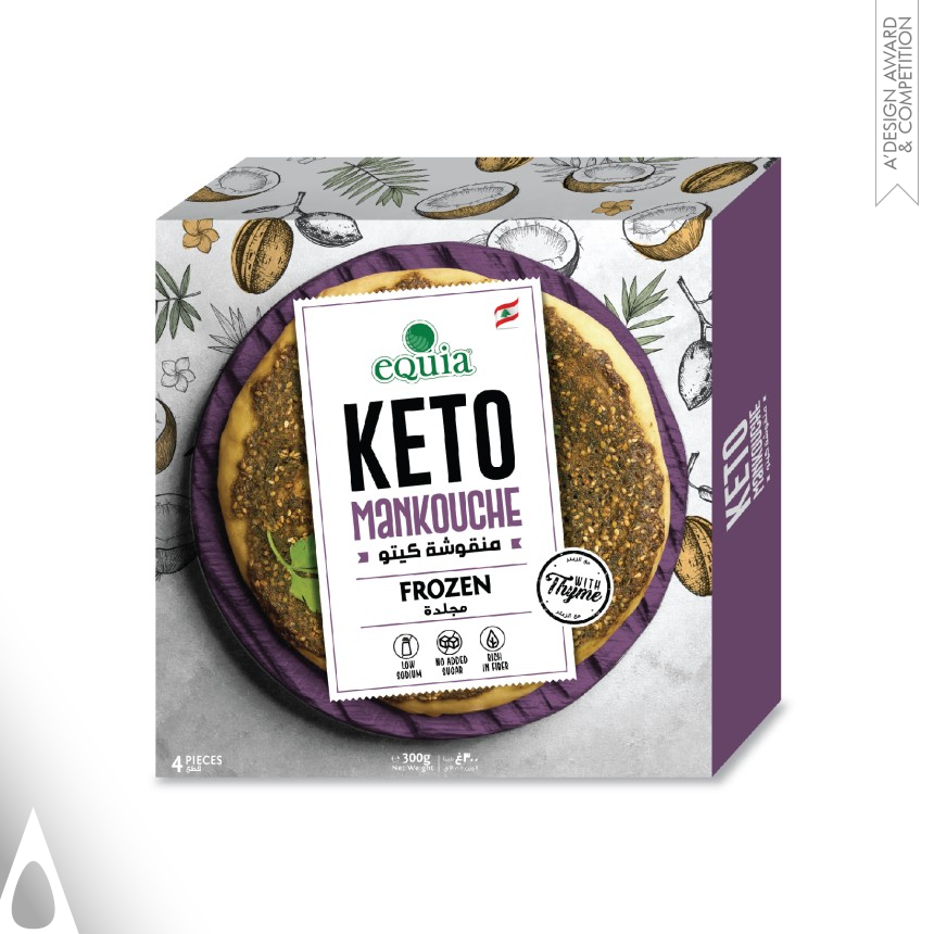 Joumana Maalouf's Equia Keto Line Packaging Identity