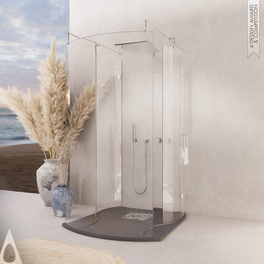 Bronze Winner. Outdoor Walk In Shower Enclosure by Artemis
