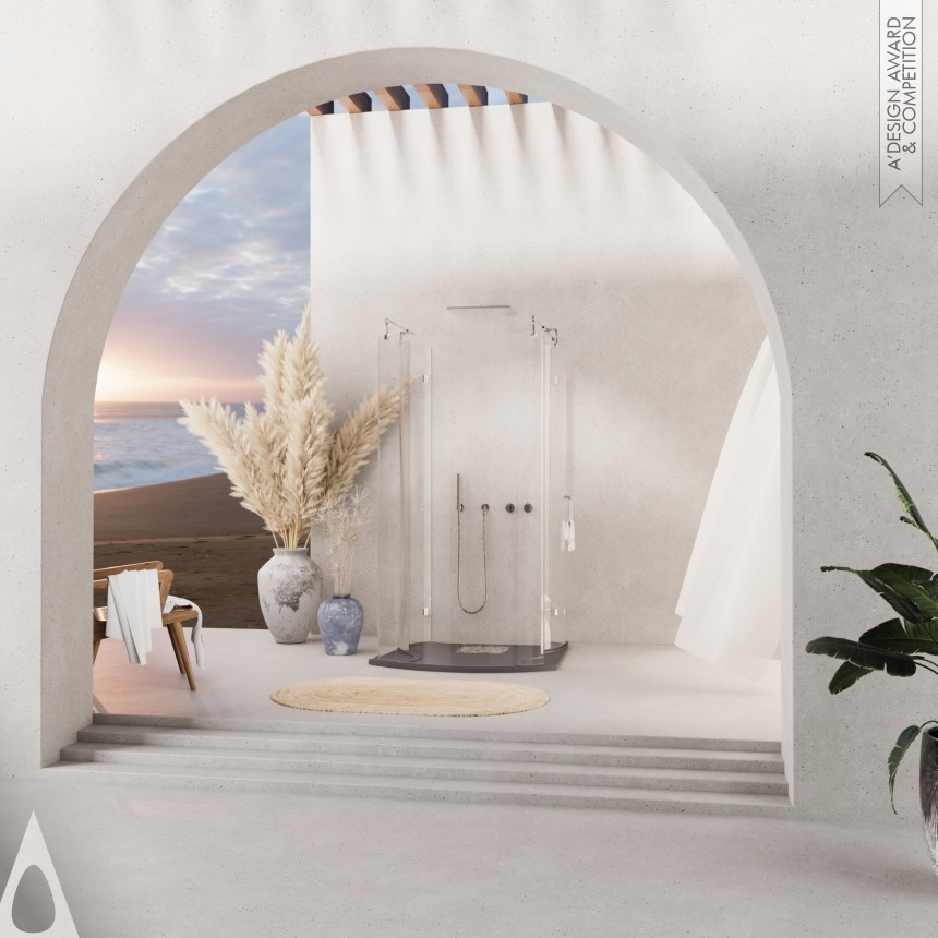 ARTEMIS Outdoor Walk in Shower Enclosure