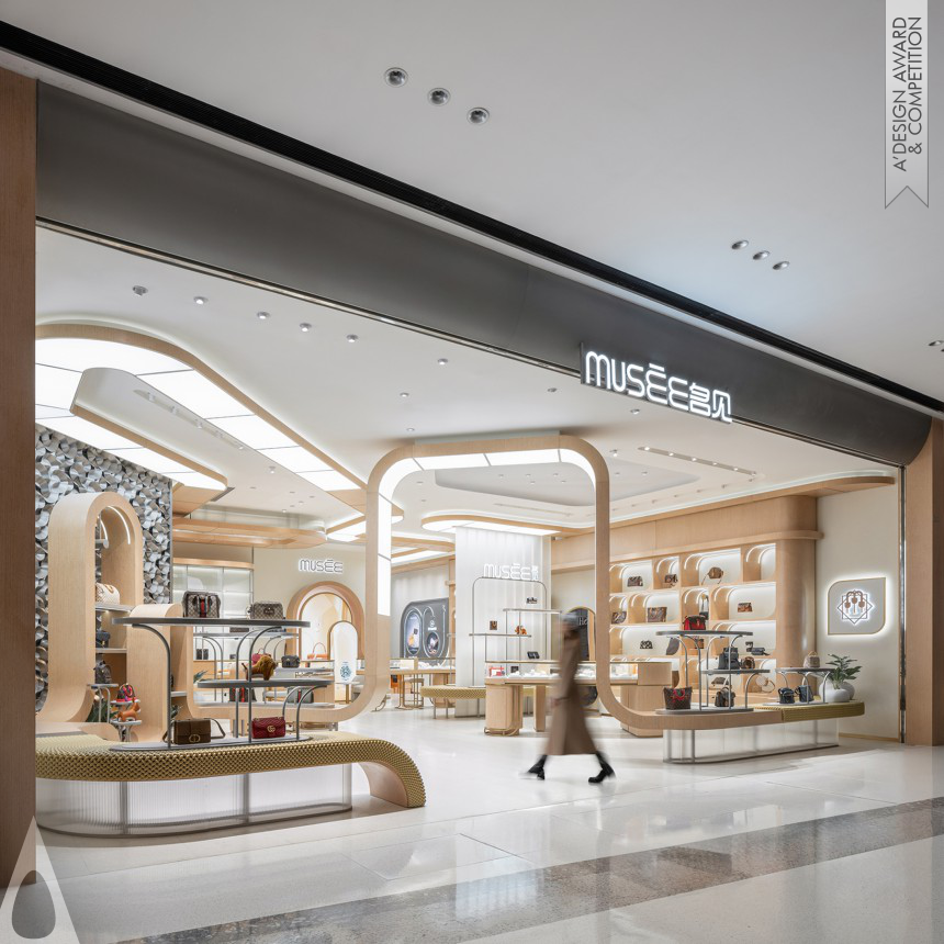 Silver Interior Space and Exhibition Design Award Winner 2024 Musee Beijing Flagship Store Retail Design 