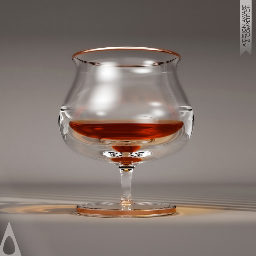 Silver Bakeware, Tableware, Drinkware and Cookware Design Award Winner 2024 The Niall Cognac Glass 