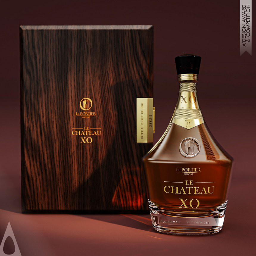Silver Packaging Design Award Winner 2024 Le Chateau XO Luxury Cognac 