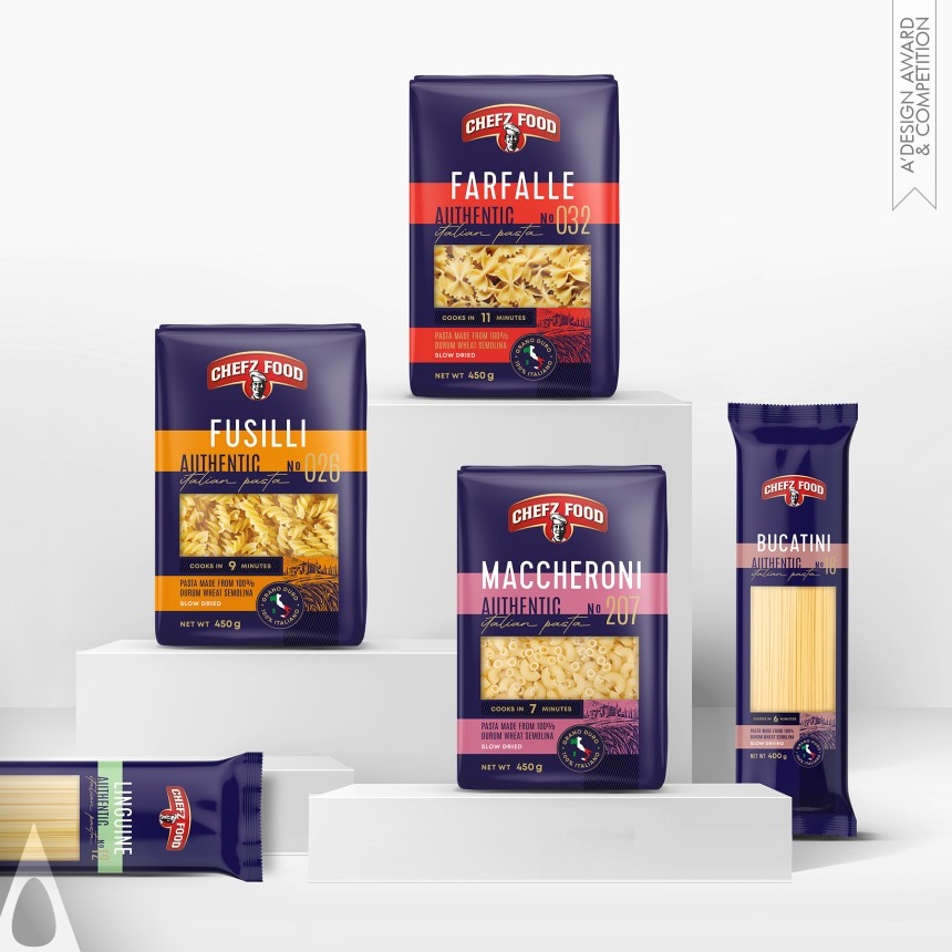 Italian Pasta Brand - Bronze Packaging Design Award Winner