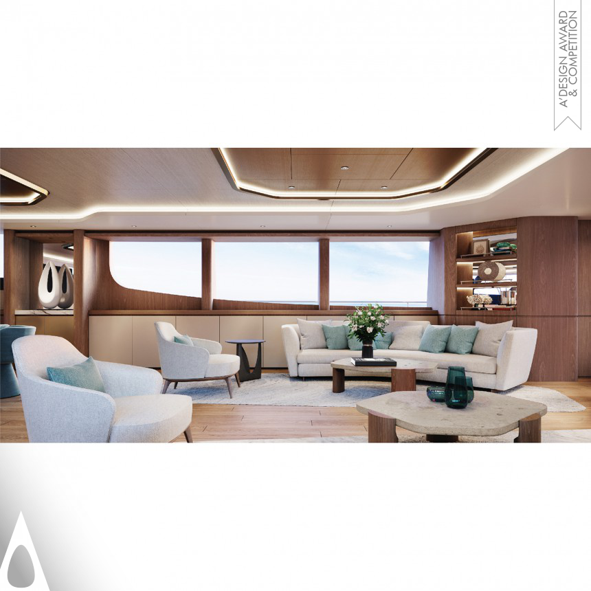 Bronze Yacht and Marine Vessels Design Award Winner 2024 MS Andiamo 44 m Motorsailer 