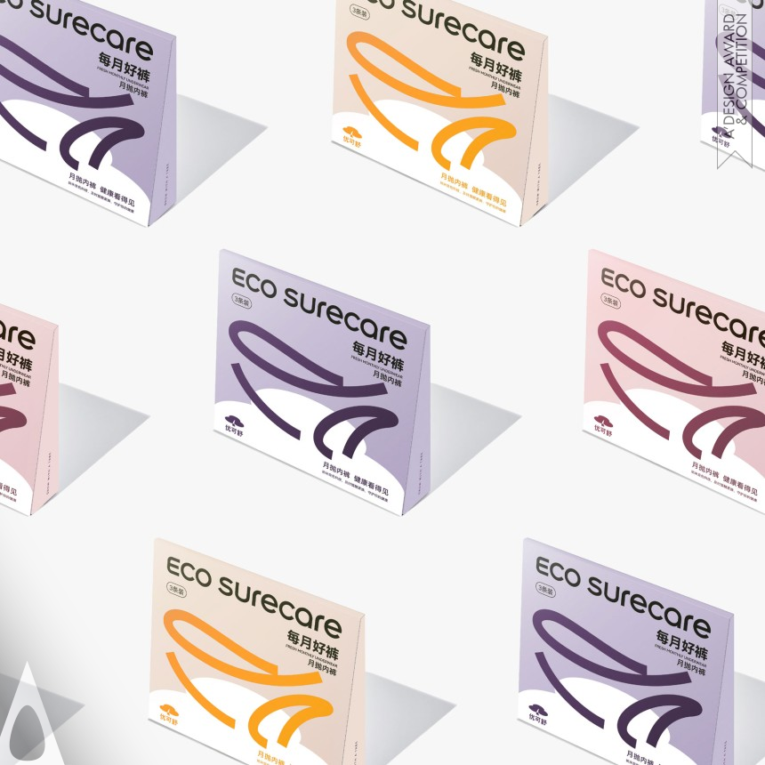 Shen Duan's Eco Surecare Underwear Packaging