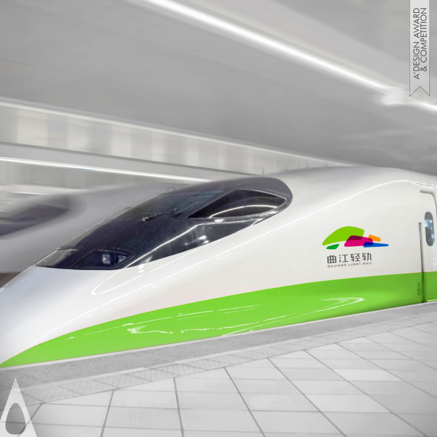 Bronze Graphics, Illustration and Visual Communication Design Award Winner 2024 Qujiang Light Rail Brand Design 