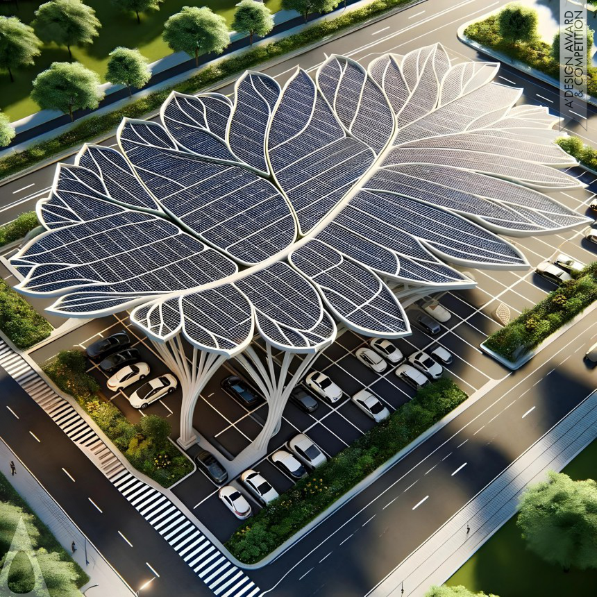 Iron Generative, Algorithmic, Parametric and AI-Assisted Design Award Winner 2024 Leaf Roof Solar Panel Collection 