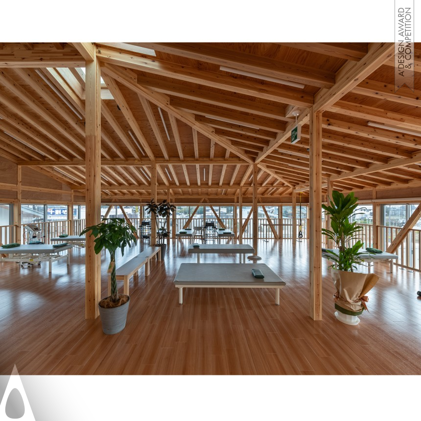 Wooden Axis Large Roof - Silver Architecture, Building and Structure Design Award Winner