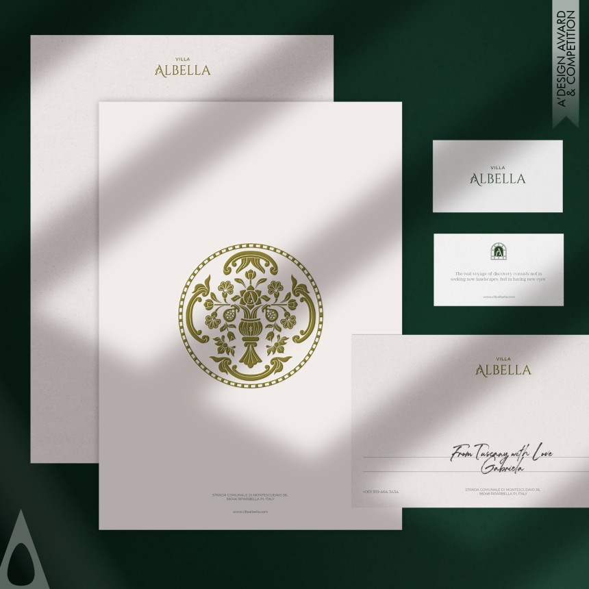 Bronze Graphics, Illustration and Visual Communication Design Award Winner 2024 Albella Brand Identity 