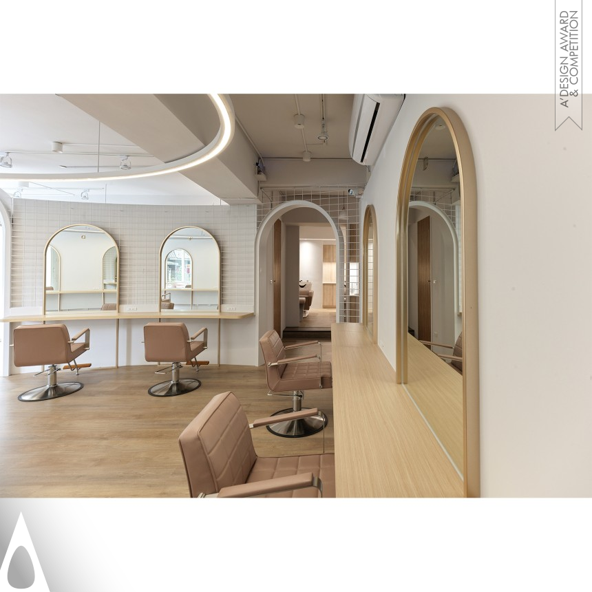 Iron Interior Space and Exhibition Design Award Winner 2025 Satin Hair Salon 