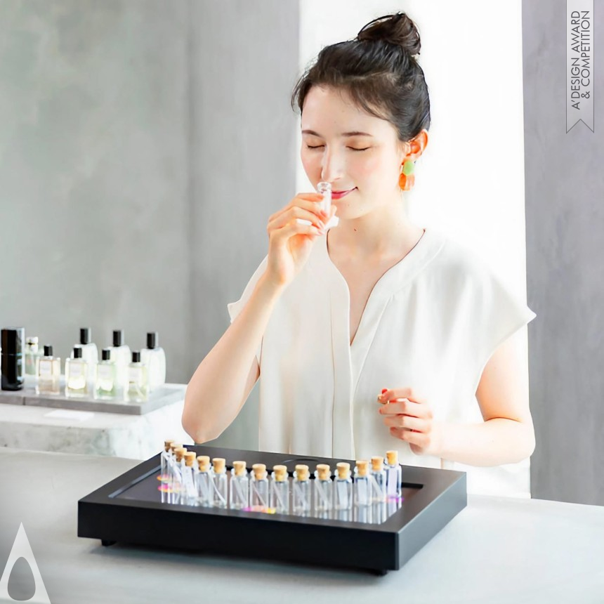 Silver Interface, Interaction and User Experience Design Award Winner 2025 Kaorium Fragrance Experience Device 