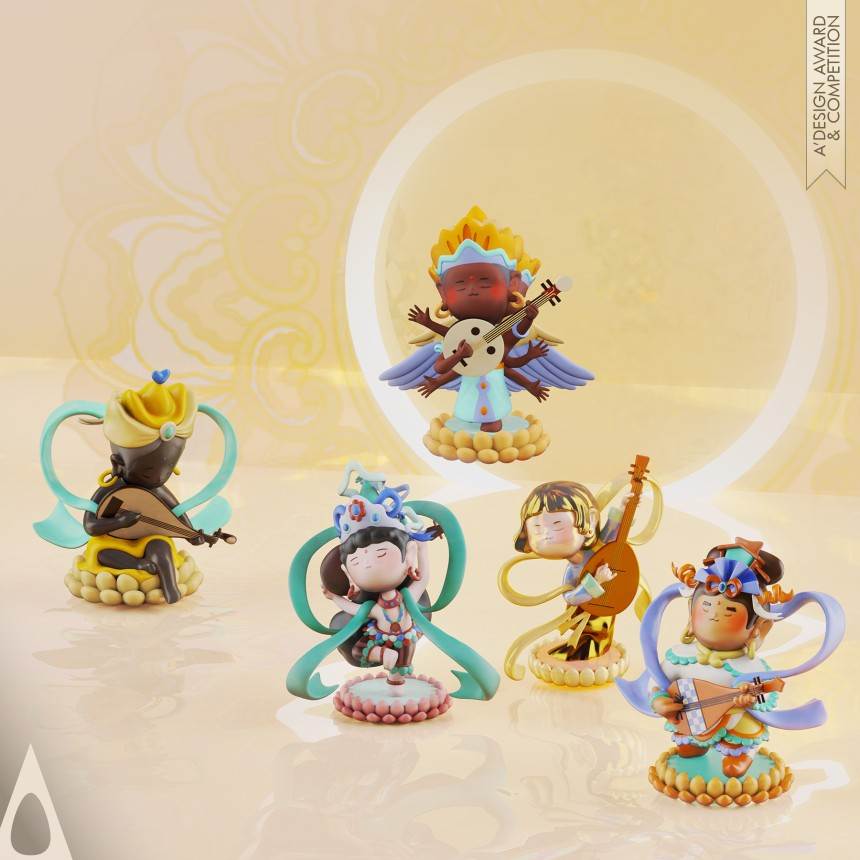 Xinming Liu's Dunhuang Lute Cultural Storytelling Trendy Toys