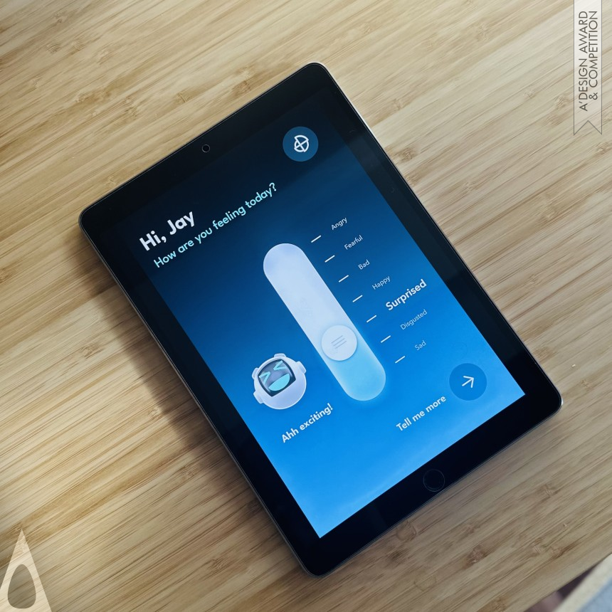 Iron Interface, Interaction and User Experience Design Award Winner 2025 Moodo Emotions App 