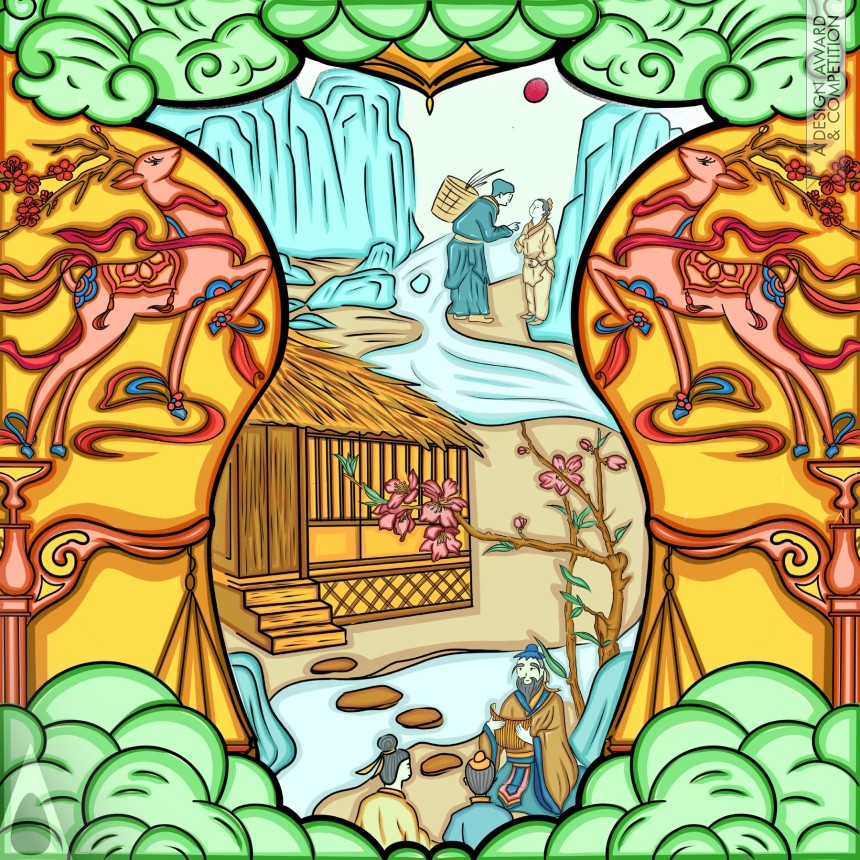 Chunli Zhou's Confucius Aesthetics Illustration 