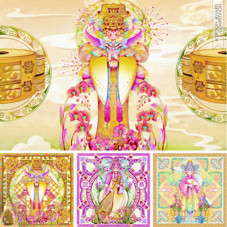 Bronze Graphics, Illustration and Visual Communication Design Award Winner 2025 The Six Arts of Gentlemen Illustration 