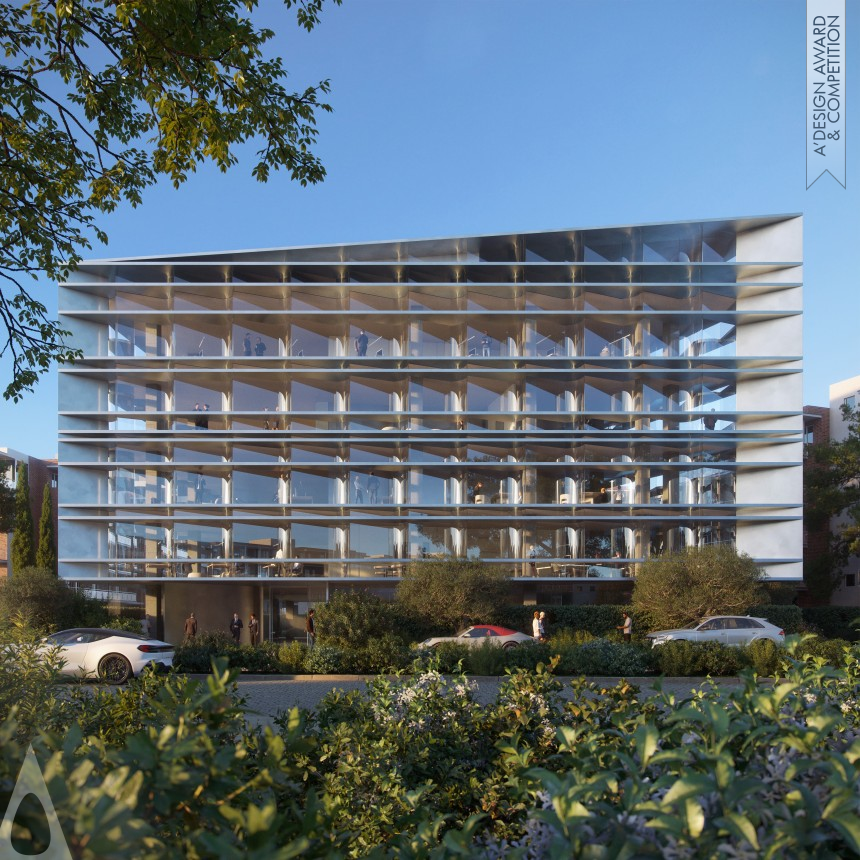 Serrated Transparency Office Building