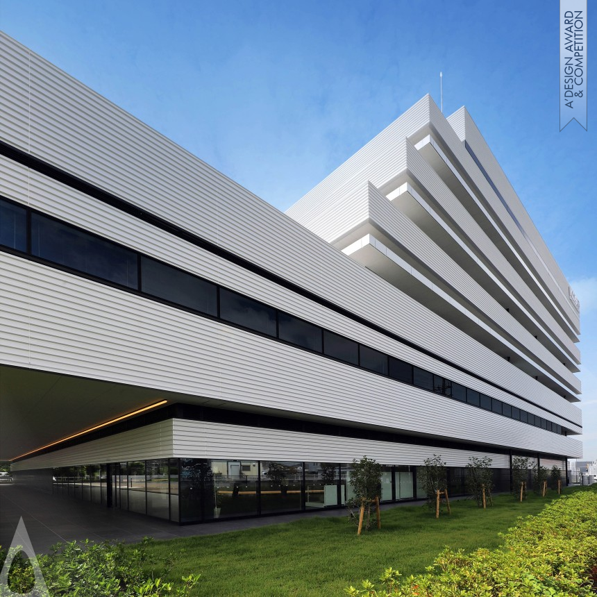 Stacked Crystal Form Office and Factory