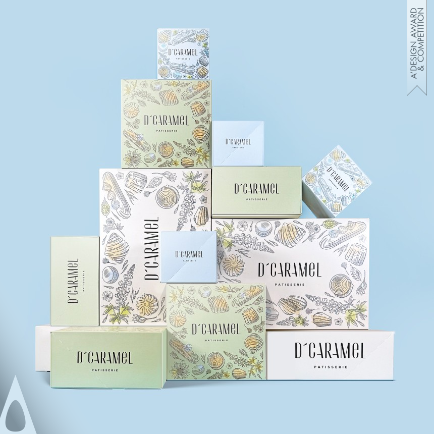 D'Caramel Patisserie designed by Olha Takhtarova