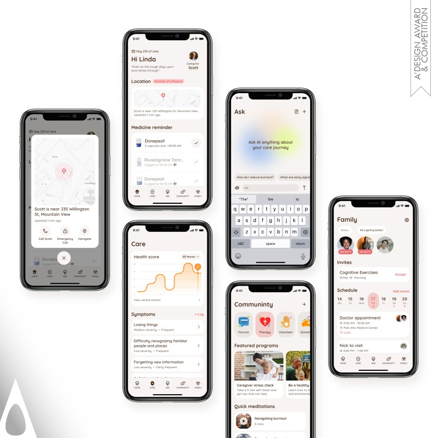 Bronze Winner. Alzcare by Yueling Lai and Sicong Zhou