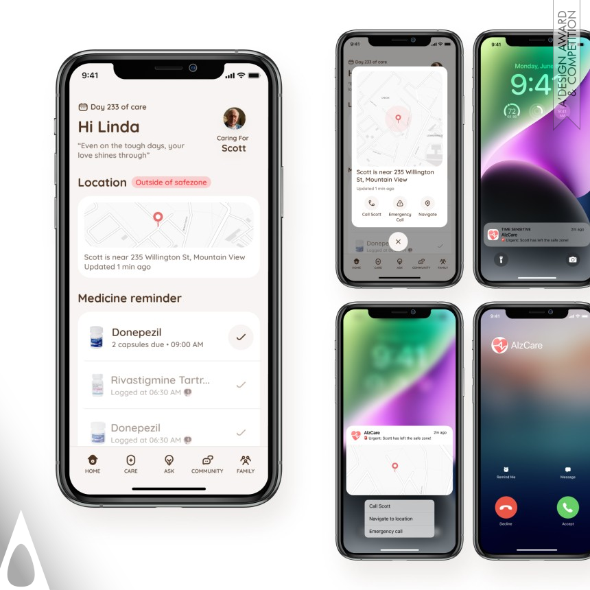 Alzcare designed by Yueling Lai and Sicong Zhou