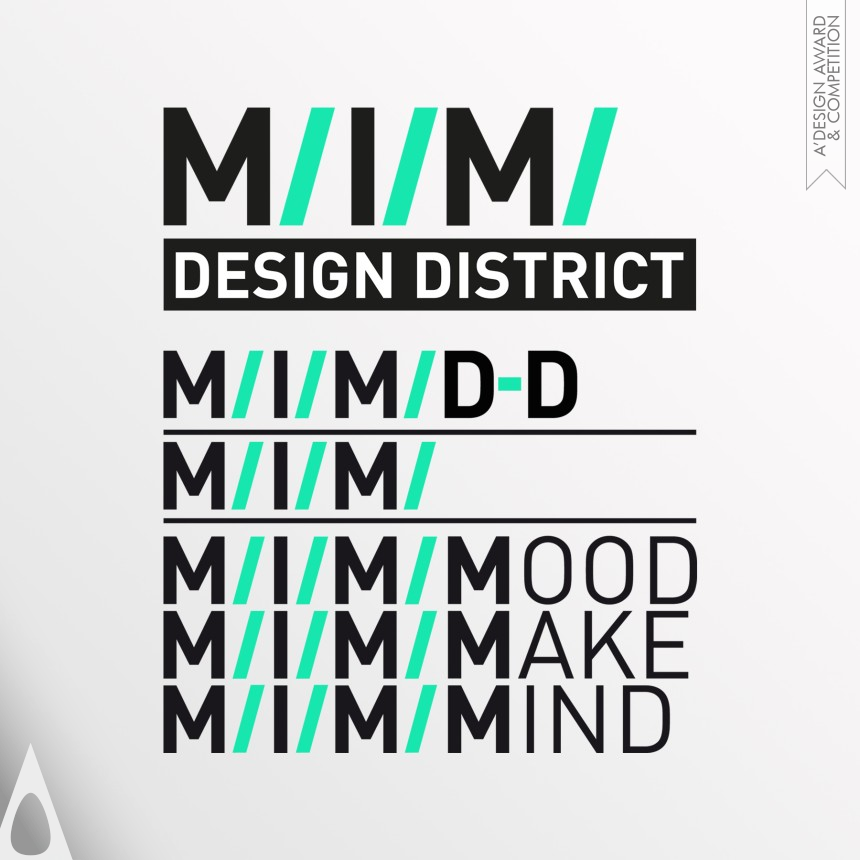 Golden Graphics, Illustration and Visual Communication Design Award Winner 2012 M/I/M/ Design District Corporate Identity 