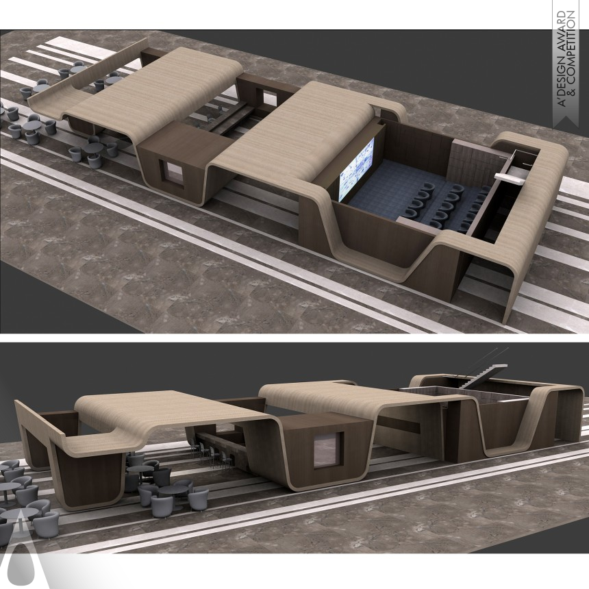 Golden Interior Space and Exhibition Design Award Winner 2013 The Wave Real Estate Sales Centre 