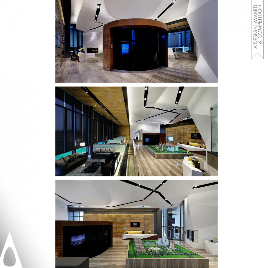 Silver Interior Space and Exhibition Design Award Winner 2013 Mingli Metro Real Estate Sales Centre 