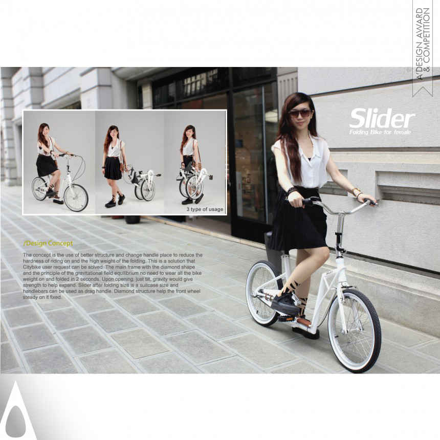 Paul Hao Ting Hsu Slider Folding Bike
