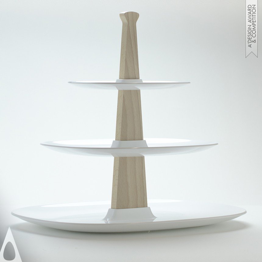 Platinum Bakeware, Tableware, Drinkware and Cookware Design Award Winner 2013 Temple Cake stand 